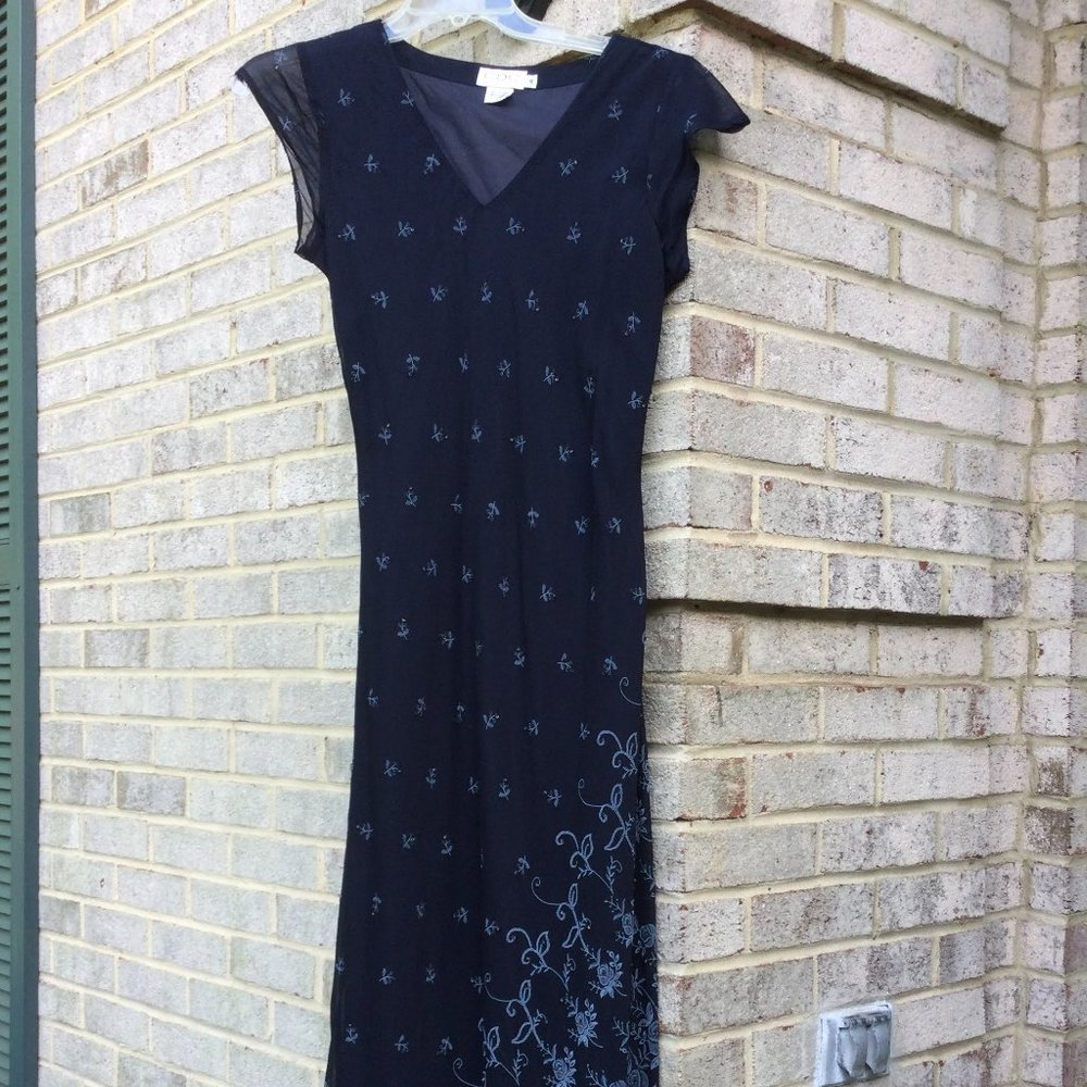 CDC Cascade Floral Sequin Maxi Dress